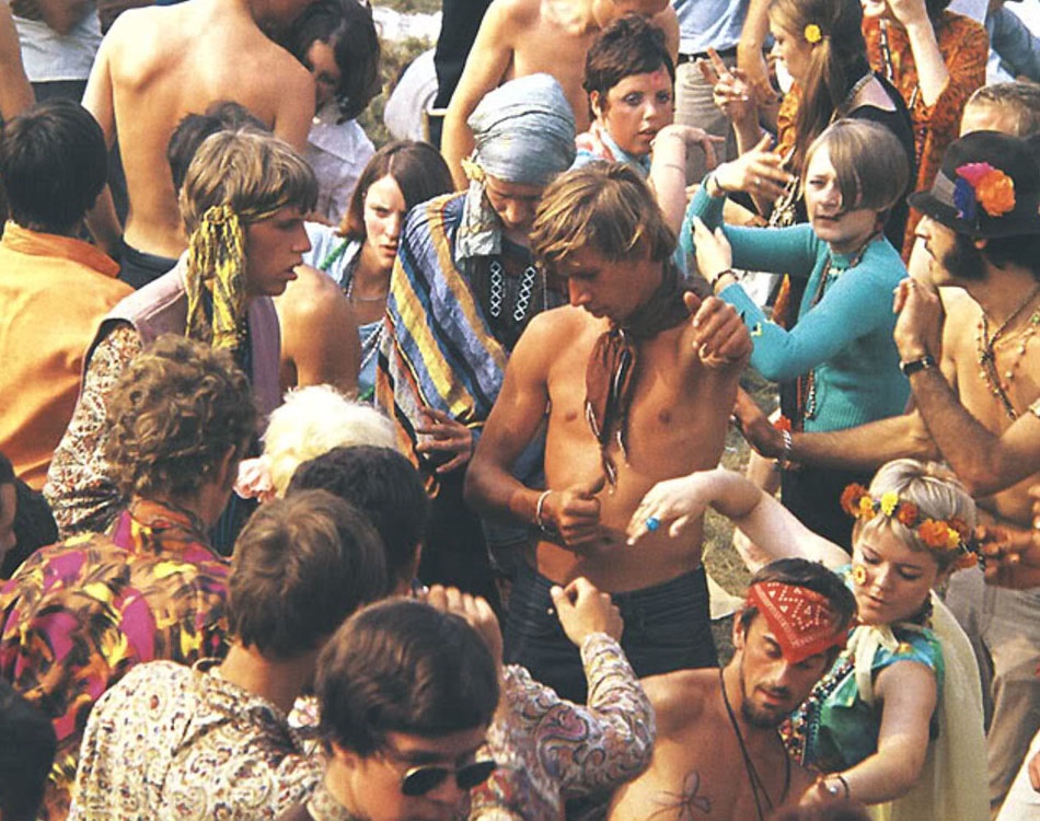 Ibiza, la hippie de las Baleares fumar platanos sesentas