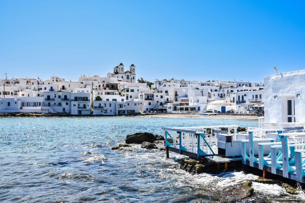 Vista al puerto en Paros